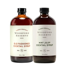 Mint Julep and Old Fashioned Cocktail Syrup Duo 16 ounce (each) by Woodford Reserve Classic Cocktails from Bourbon Barrel Foods