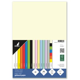 Kangaro - Coloured Paper Beige DIN A4-160g/m² FSC Mix - Pack of 50 - Letter Paper Craft Paper DIY, K-0039-435