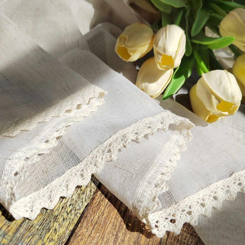 Chic Tie Up Curtain for Kitchen Adjust Ballon Window Valance