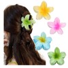 Flower Claw Clips, 4pcs Hawaiian Style,Nonslipstrong hold Big Hair Claw