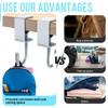 CVASNF Pack of 10 Bag Holders for Table, Adjustable Handbag