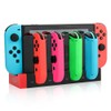 RunSnail 4-in-1 Charger with LED Indicator for Switch Joy-Con Controller