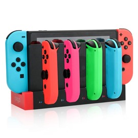 RunSnail 4-in-1 Charger with LED Indicator for Switch Joy-Con Controller