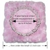 Resonant Energies 6.5 Inch Square Pink Rosebud Fleece Tiara &