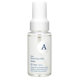 uka Hand Clear Mist Amu/1.7 fl oz (50 ml), Hand Mist, For Fingers, Nail Care, Moisturizing, Gift