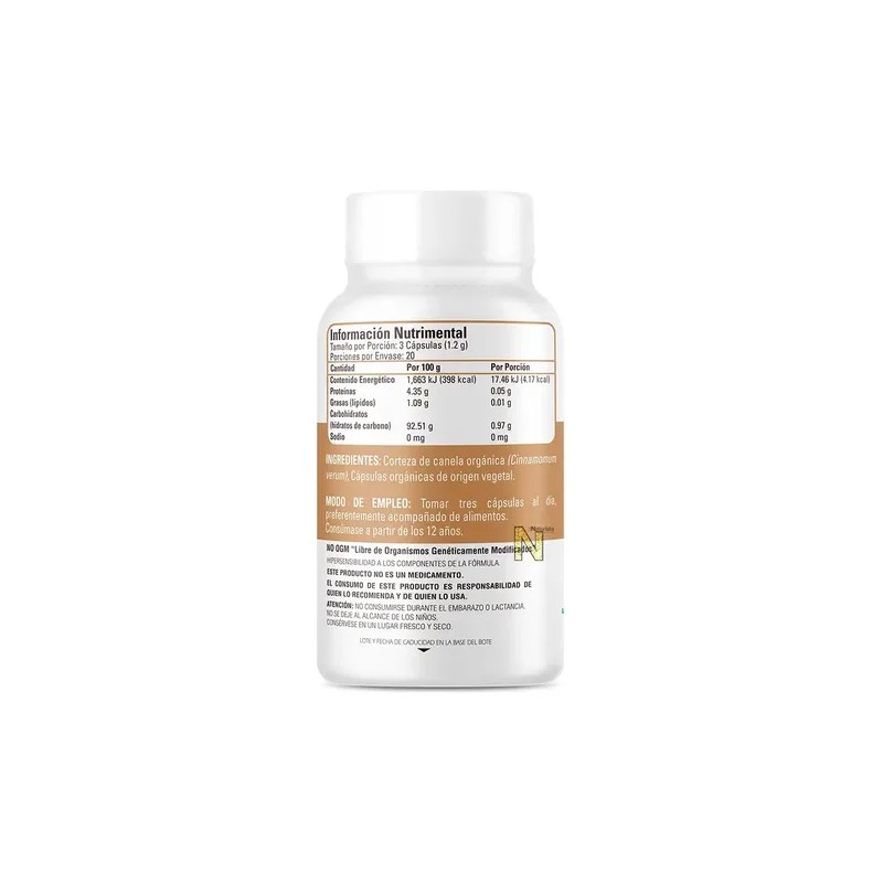Canela Orgánica (60 Caps) Organic Side