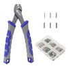 Booms Fishing Crimping Pliers Tool: 6.5in Crimper for Single Barrel