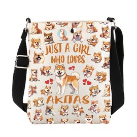 FUSTMW Akita Dog Crossbody Bag Akita Dog Gifts for Akita Owners Akita Purse Gifts for Akita Lovers Cross Body Bucket Bag, Akita C Bag