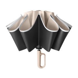 EUBEISAQI Small Automatic Umbrella,Folding Umbrella Windproof Strong - Portable Automatic Windproof Parasol for Outdoor Sports Camping Picnic College