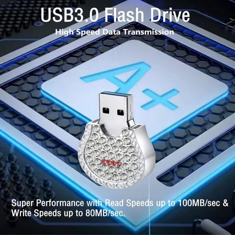 FeliSun Crystal USB 3.0 Flash Drive Memory Stick USB Stick