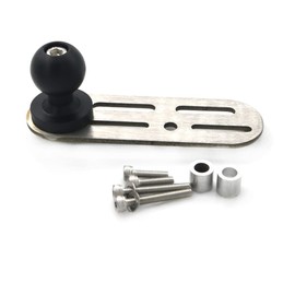 crazy sport Motorcycle Adapter Ball Head Size 1" with Expansion Slot Bracket for Fluid Reservoir Tank Cover Mounting Sport Camera VCR Holder Accessories