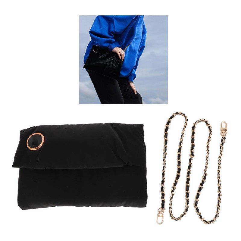 Electric Hand Warmer Pouch Foldable Pad with Shoulder Strap USB