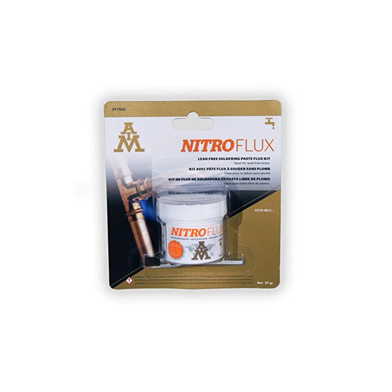 AIM Nitroflux Solder Paste Flux Kit with brush for Plumbing