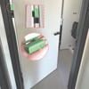 Door Pinch Guard,Slam Stoppers,Soft Stopper Hinge,Hanging Rubber Wedge,Green,2PCS