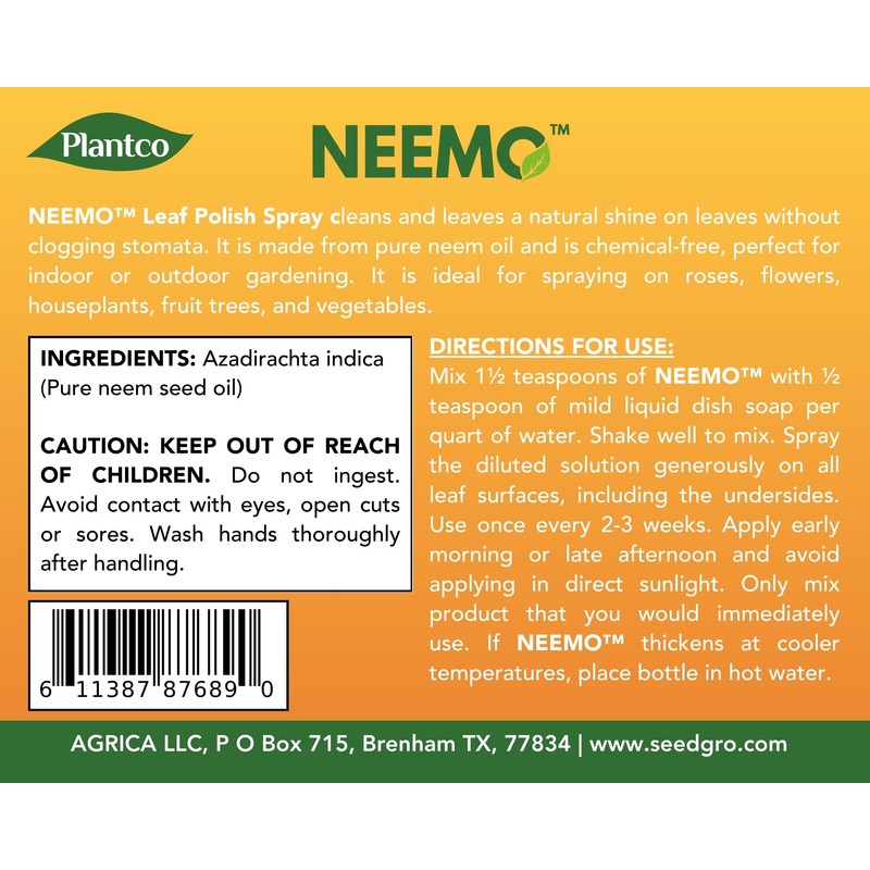 Neem Oil Spray for Plants & Roses - Neem Azadirachtin