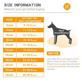 DAFUMOLOUS Collars Martingale Collar Adjustable Collar (18 inch，3.0mm)