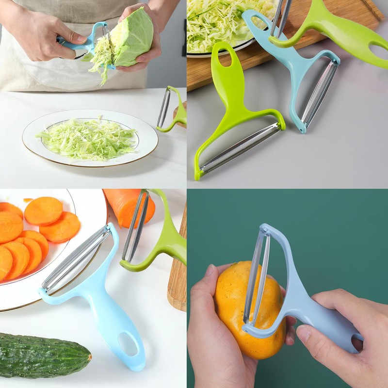 2 Pcs Cabbage Grater, Wide Mouth Vegetable Peeler, Potato Peelers