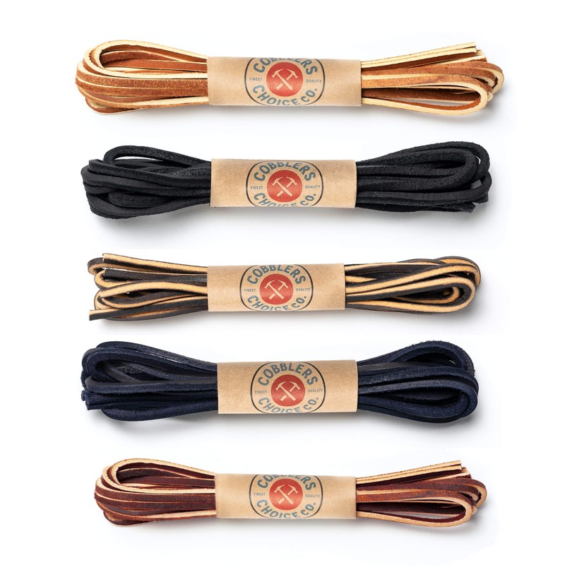 54" Premium Leather Boot Lace in Burgundy - Premium Quality