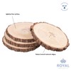 Royal Imports Round Wood Slices Discs, 9"-11" Large, Natural Unfinished