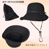 RUNQIU Women's Straw Hat with Chin Strap, Small Face Effect,