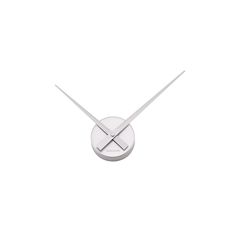 Present Time, Wall clock, Silver, 36 cm l x 12.4