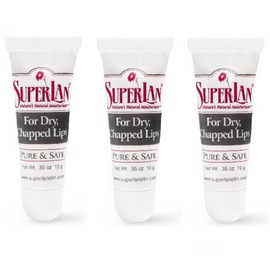 Lanolin Lip Balm 3 pack - Lip Repair for Hot/Dry Weather - Natural Lanolin Nipple Cream - Lip Moisturizer for cracked lips - Hydrating lip care - Ultra pure jojoba oil - Kosher chap stick (1.05 oz)