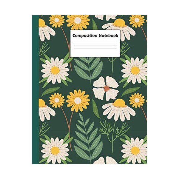 Composition Notebook: Boho Style 100 pages, 8.5 x 11 in