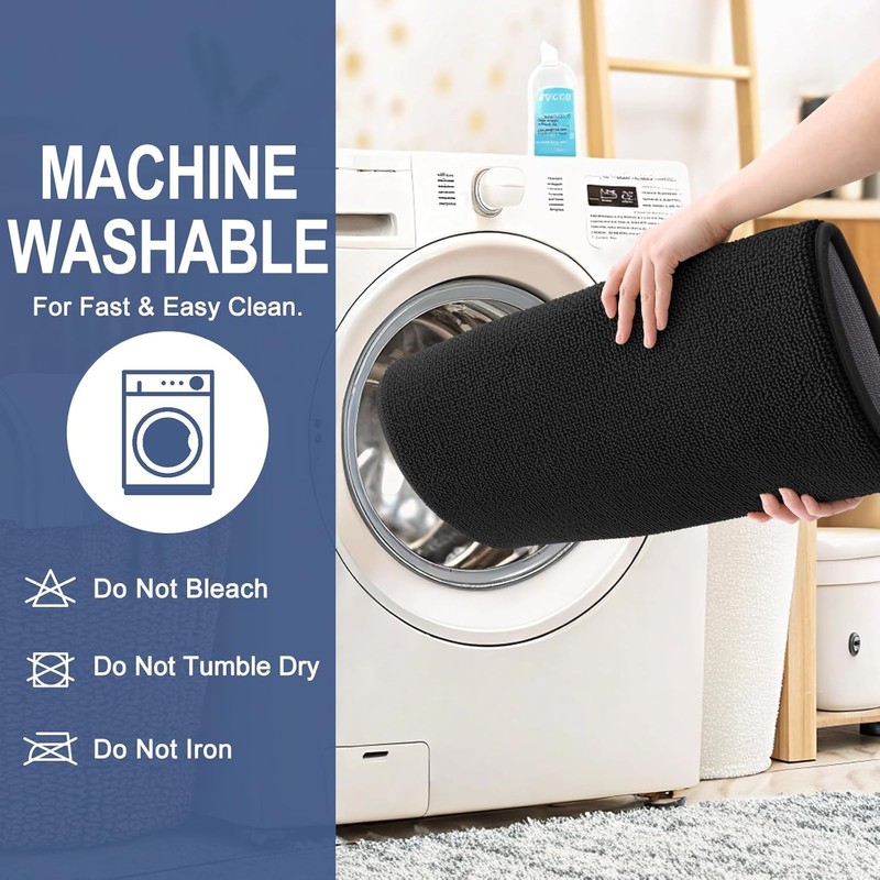 smiry Thick Memory Foam Bath Mat,60 x 90 cm,Extra Soft