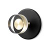 JIASENBAO 4 Pack Adhesive Crystal Towel Hooks for Bathrooms Black