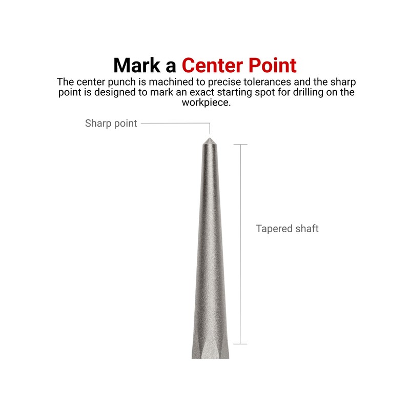 TEKTON 5/16 Inch Center Punch | 66082 | Made in