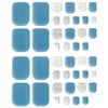 Item Shop Mix Color Pedicure Nail Art Stickers, 2 Pieces, Blue Shine / 잇템샵 믹스컬러 페디큐어 네일 아트 스티커, 2개, 블루샤인