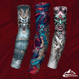 Summer Unisex Cooling UV Protection Tattoo Arm Sleeves TT19 2ea