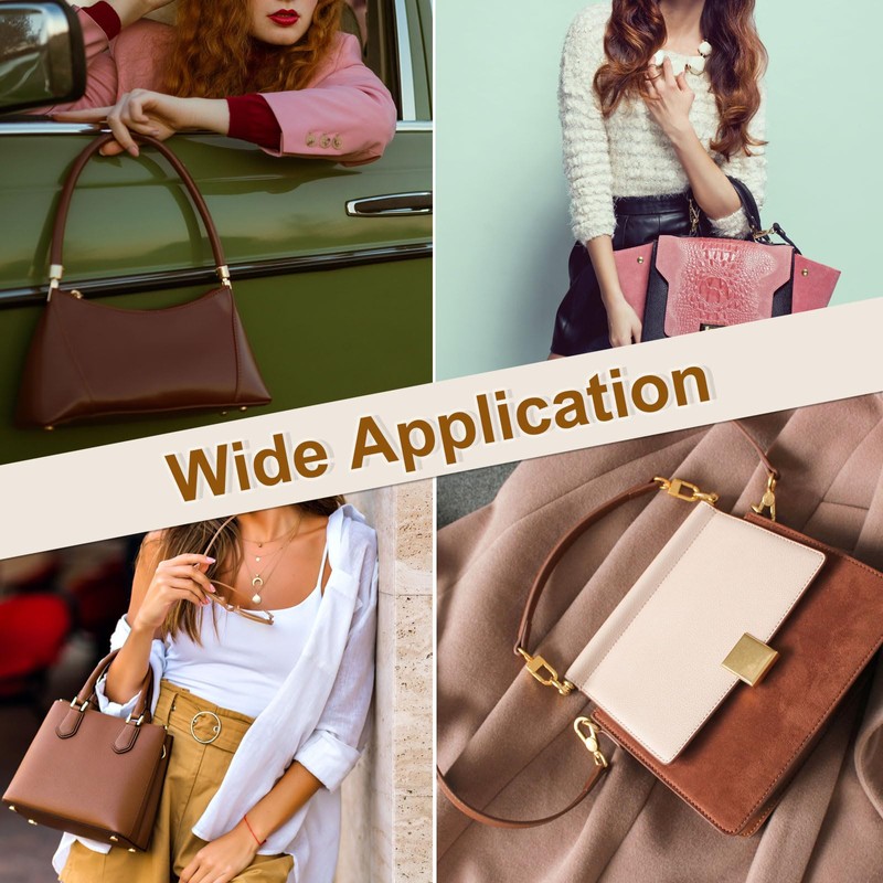 sourcing map 4Pcs Handbag Handle Cover, PU Leather Luggage Handle