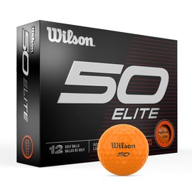 Wilson Unisex-Erwachsene Fifty Elite Golfbälle, Orange/Abendrot im Zickzackmuster (Sunset Chevron)