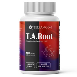 High Strength TongAliRoot, 180 Capsules, 400mg per Serving, 6 Month Supply Food Supplement with Ginseng