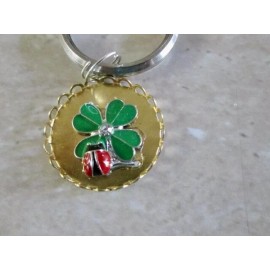 Four Leaf Clover,Purse, Keyring,Backpa