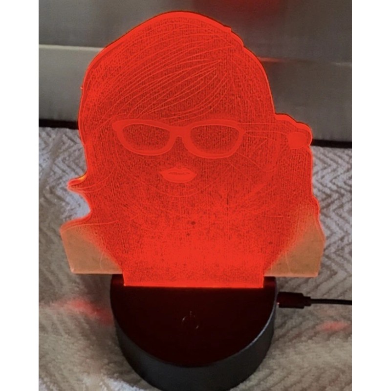 3D Creative Taylor 3D Creative Visualization Lamp With 7 Colors