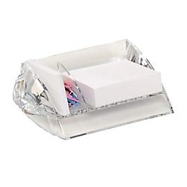 Swingline® Stratus™ Acrylic Memo and Paper Clip Holder, 7"H x 5"W x 2 1/2"D, Clear