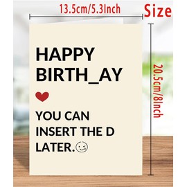 Abeletree Funny Birthday Gifts for Men Him, Humorous Bady Card for Husband Boyfriend, Adult Men Gifts for Birthday