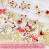 5 Boxes Gold Nail Charms and Gems Kit, 3D Flower