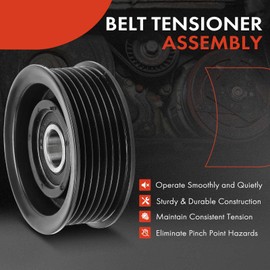 A-Premium Belt Idler Pulley Compatible with Ford F-250 F-350 F-450 F-550 Super Duty, E-350 E-450 Econoline Club Wagon & Honda CR-V, Civic, Accord, Crosstour, Element & Acura RDX, CSX, ILX, RSX