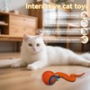 Vrurc Interactive Cat Toy Ball-Speedy with Feather & 3 Tails,Motion
