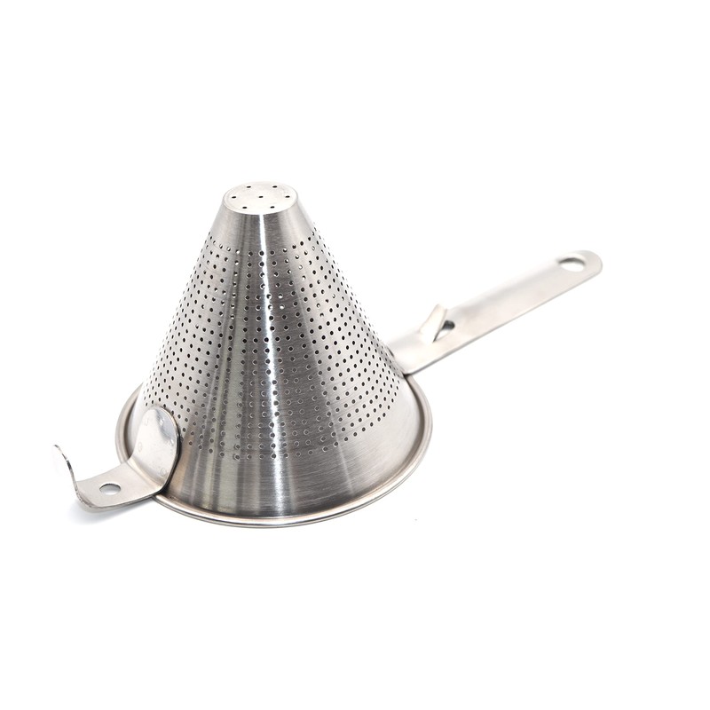 cocktail Chinese Kitchen Conical Sauce Filter Sieve Deep Drainer Stainless