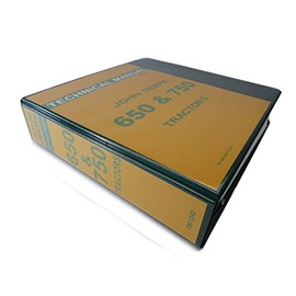 John Deere 650 & 750 Tractor Technical Service Repair Shop Manual Book