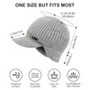 Mayoii Winter Beanie Hat with Visor for Men, Stretchy Knit