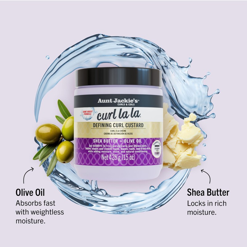 Aunt Jackie's Curl La La, Lightweight Curl Defining Custard, Enriched