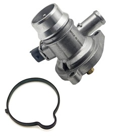 AMCC Upgrade Aluminium Engine Coolant Thermostat Housing Assembly Compatible with 2011-2020 Chevy Cruze Limited Sonic Trax Buick Encore 1.4L Replaces 25200455 55565336 55579010 902-808 55593034