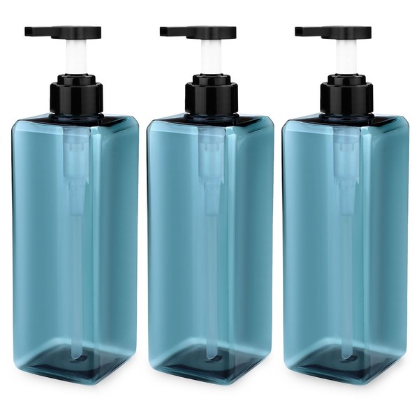 Realand Shampoo and Conditioner Dispenser Set of 3, 25oz Refillable