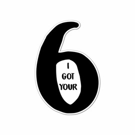 Adept Mechanism I Got Your Six Hard Hat Full Color Vinyl Decal 4 Pack