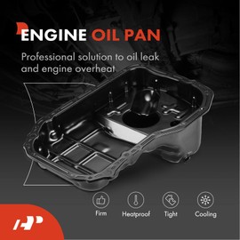 A-Premium Engine Oil Pan Sump with Drain Plug Compatible with Mitsubishi Eclipse 2006-2012, Galant 2004-2012, 2.4L Gas